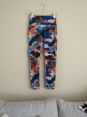 11.5" Across The Waist Fabletics Colorful Camo Leggings